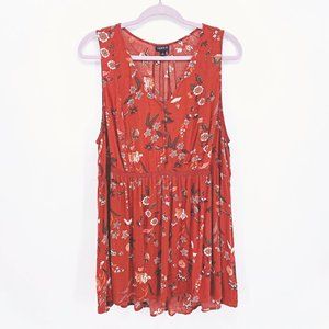 Torrid Babydoll Stretch Challis Tunic Tank